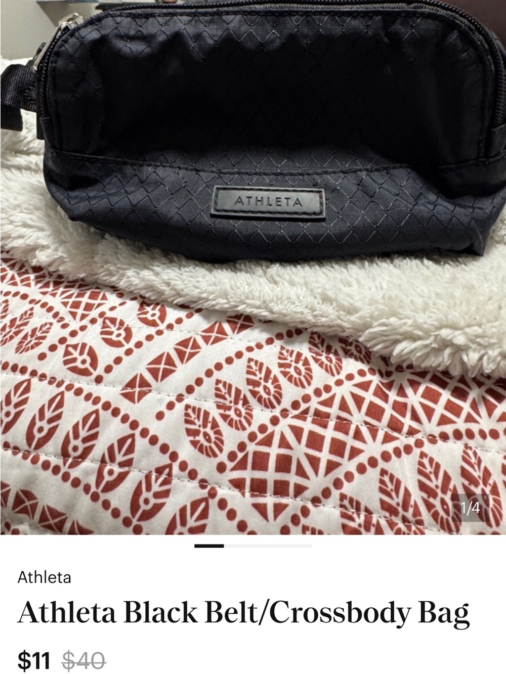 Athleta Black Belt Bag